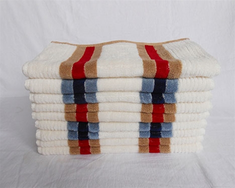 竹纖維彩條毛巾