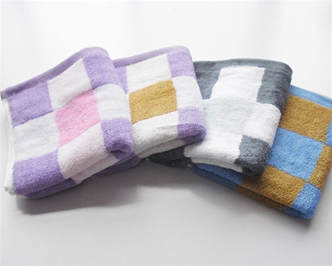 竹纖維120g方格毛巾