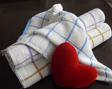 竹纖維方格毛巾