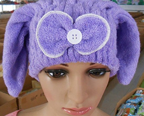 新款竹纖維女士干發(fā)帽