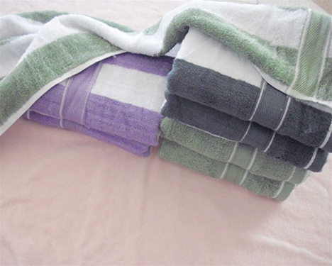 竹纖維120g彩條毛巾